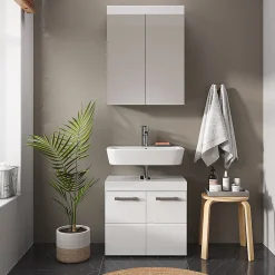 Vicco Armoire de toilette Blanc 60x77cm