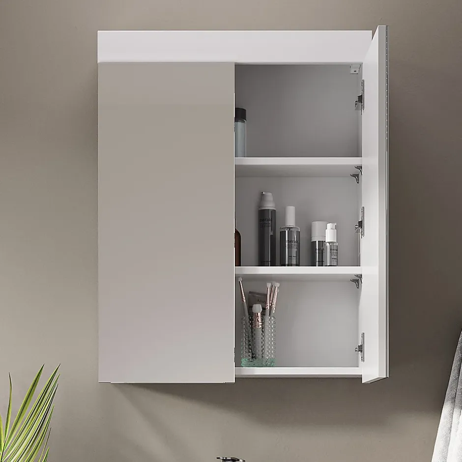 Vicco Armoire de toilette Blanc 60x77cm