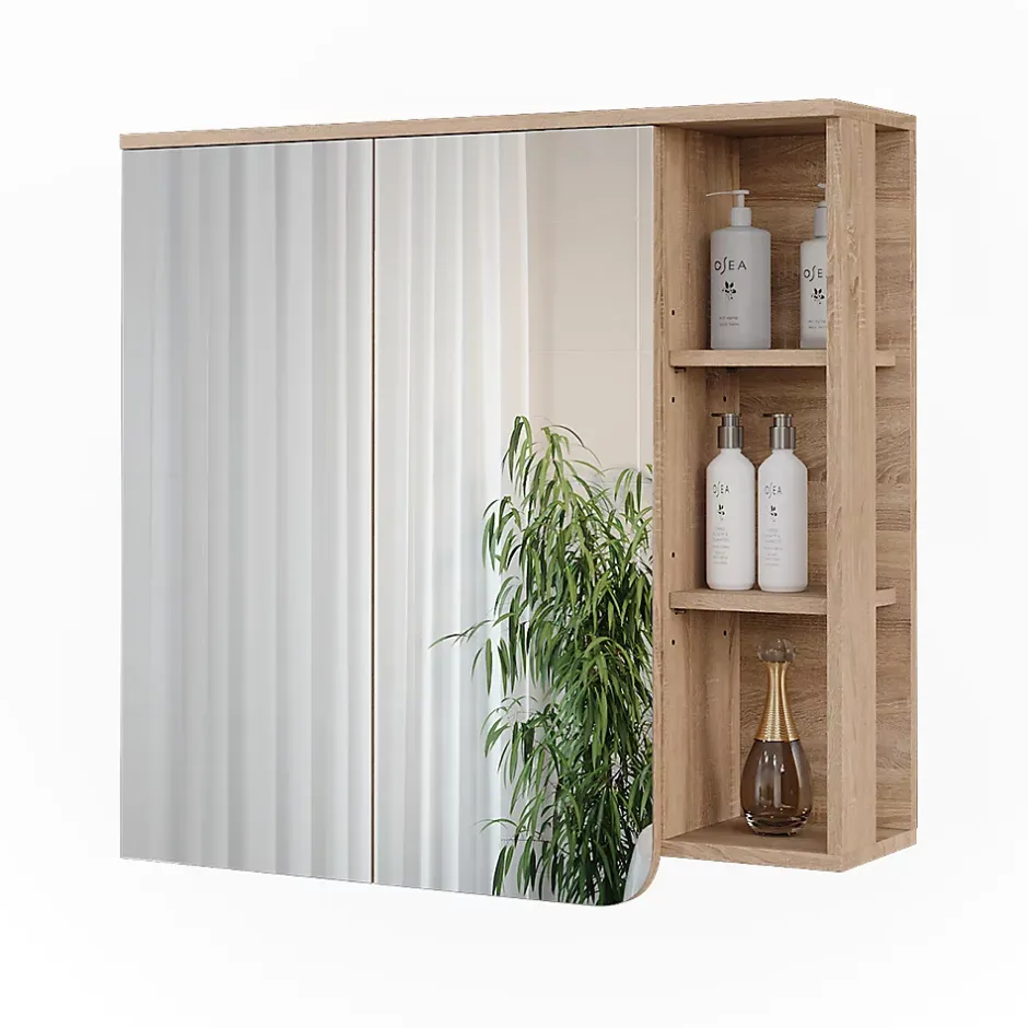 Vicco Armoire de toilette Sonoma/Anthracite 80x75cm* Armoire De Toilette