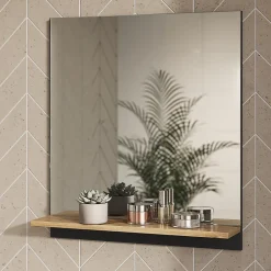 Vicco Armoire de toilette Anthracite 60x67cm avec étagère