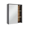 Vicco Armoire de toilette Gris/Artisan 60x75cm avec des étagères ouvertes* Armoire De Toilette