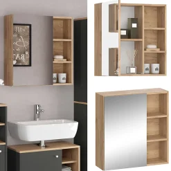 Vicco Armoire de toilette Anthracite 62x64cm