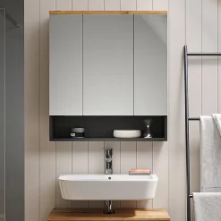 Vicco Armoire de toilette Anthracite 70x77.5cm* Armoire De Toilette