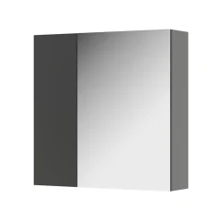 Vicco Armoire de toilette Anthracite 60x59.2cm Avec étagères et 1 porte miroir* Armoire De Toilette