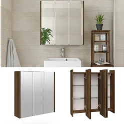 Vicco Armoire de toilette Anthracite Haute brillance 67.4x68cm* Armoire De Toilette
