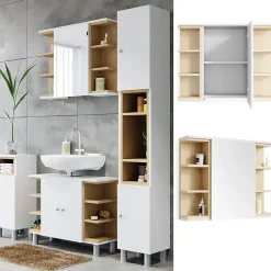 Vicco Armoire de toilette Blanc 79.6x64cm* Armoire De Toilette