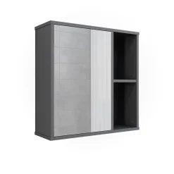 Vicco Armoire de toilette Anthracite 60x60cm