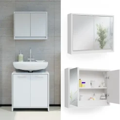 Vicco Armoire de toilette Blanc 55x45cm* Armoire De Toilette