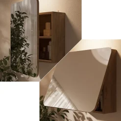 Vicco Armoire de toilette Chêne de force doré 60x50cm avec des étagères