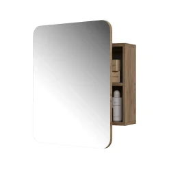Vicco Armoire de toilette Chêne de force doré 60x50cm avec des étagères