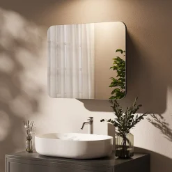 Vicco Armoire de toilette Anthracite 60x50cm avec des étagères