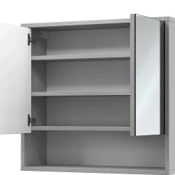 Vicco Armoire de toilette Gris 70x65cm avec 2 portes* Armoire De Toilette