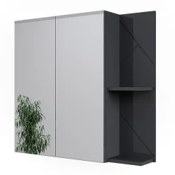 Vicco Armoire de toilette Anthracite Haute brillance 80x75cm* Armoire De Toilette
