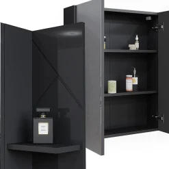 Vicco Armoire de toilette Anthracite Haute brillance 80x75cm* Armoire De Toilette