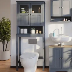 Vicco Armoire de toilette Gris 69x171cm