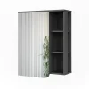 Vicco Armoire de toilette Anthracite/blanc 60x75cm* Armoire De Toilette