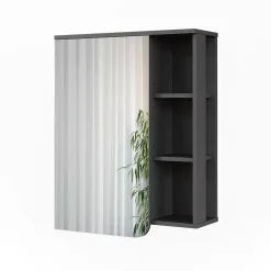 Vicco Armoire de toilette Anthracite/blanc 60x75cm* Armoire De Toilette