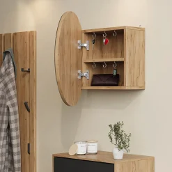 Vicco Armoire de toilette Chêne de force doré 50x50cm avec 2 compartiments