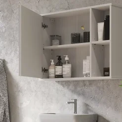 Vicco Armoire de toilette Blanc 80x60cm