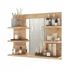 Vicco Armoire de toilette Chêne de force doré 58.8x50cm avec des étagères