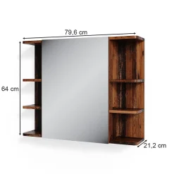 Vicco Armoire de toilette Bois antique 79.6x64cm