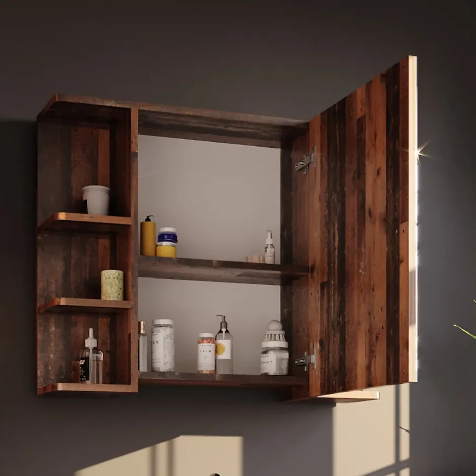 Vicco Armoire de toilette Bois antique 79.6x64cm