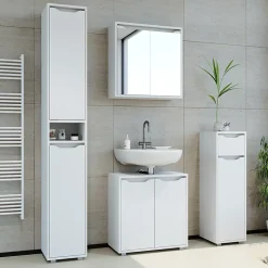 Vicco Armoire de toilette Blanc 60x60cm