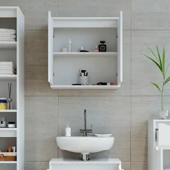Vicco Armoire de toilette Blanc 60x60cm
