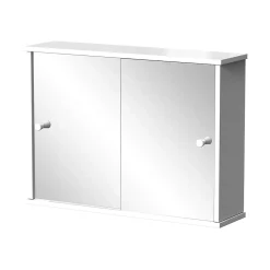 Vicco Armoire de toilette Blanc 55x40cm avec 2 portes coulissantes* Armoire De Toilette