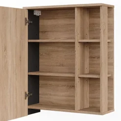 Vicco Armoire de toilette Sonoma/Anthracite 60x75cm* Armoire De Toilette