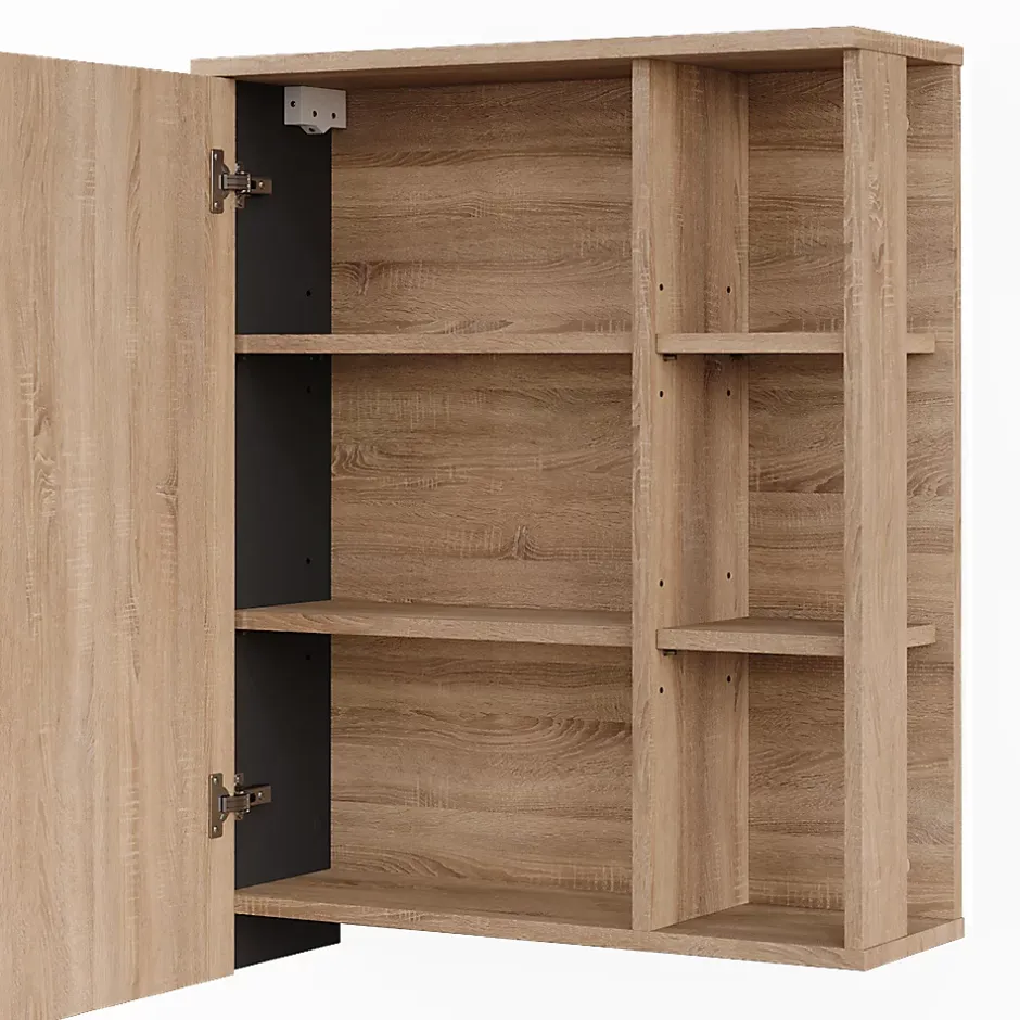Vicco Armoire de toilette Sonoma/Anthracite 60x75cm* Armoire De Toilette