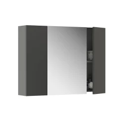 Vicco Armoire de toilette Anthracite 80x59.2cm avec des étagères* Armoire De Toilette
