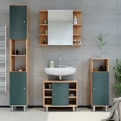 Vicco Armoire de toilette Chêne 79.6x64cm