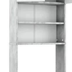 Vicco Armoire de toilette Béton/blanc 64x190cm avec 2 portes* Meuble Wc