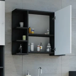 Vicco Armoire de toilette Anthracite 79.6x64cm
