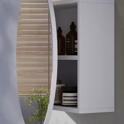 Vicco Armoire de toilette Blanc 70x70cm avec 2 compartiments