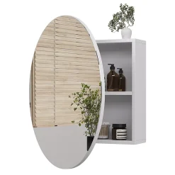 Vicco Armoire de toilette Blanc 70x70cm avec 2 compartiments