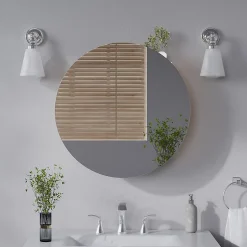 Vicco Armoire de toilette Chêne de force doré 60x60cm avec 2 compartiments* Armoire De Toilette