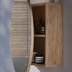Vicco Armoire de toilette Chêne de force doré 60x60cm avec 2 compartiments* Armoire De Toilette