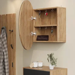 Vicco Armoire de toilette Chêne de force doré 60x60cm avec 2 compartiments* Armoire De Toilette