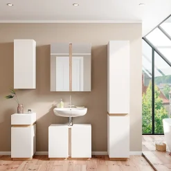 Vicco Armoire de toilette Blanc 70.4x84cm avec 2 portes* Armoire De Toilette