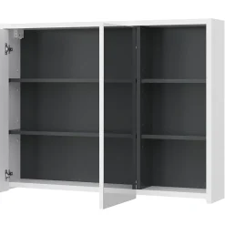 Vicco Armoire de toilette blanc/anthracite 18x75cm* Armoire De Toilette