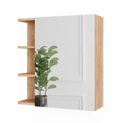 Vicco Armoire de toilette Chêne de force doré 62x64cm
