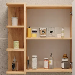 Vicco Armoire de toilette Chêne de force doré 62x64cm