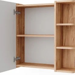 Vicco Armoire de toilette Chêne de force doré 62x64cm