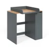 Vicco Armoire machine à laver Anthracite/chêne doré 93.6x88.2cm 2 pièces avec plan à langer