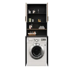 Vicco Armoire machine à laver Anthracite 68x88.5cm 2 pièces* Meuble Wc