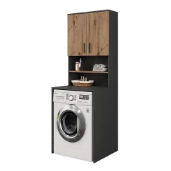 Vicco Armoire machine à laver Anthracite 68x88.5cm 2 pièces* Meuble Wc