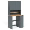 Vicco Armoire machine à laver Anthracite/chêne doré 93.6x88.2cm 2 pièces avec étagère* Meuble Wc