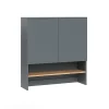 Vicco Armoire machine à laver Anthracite/chêne doré 93.6x100.4cm